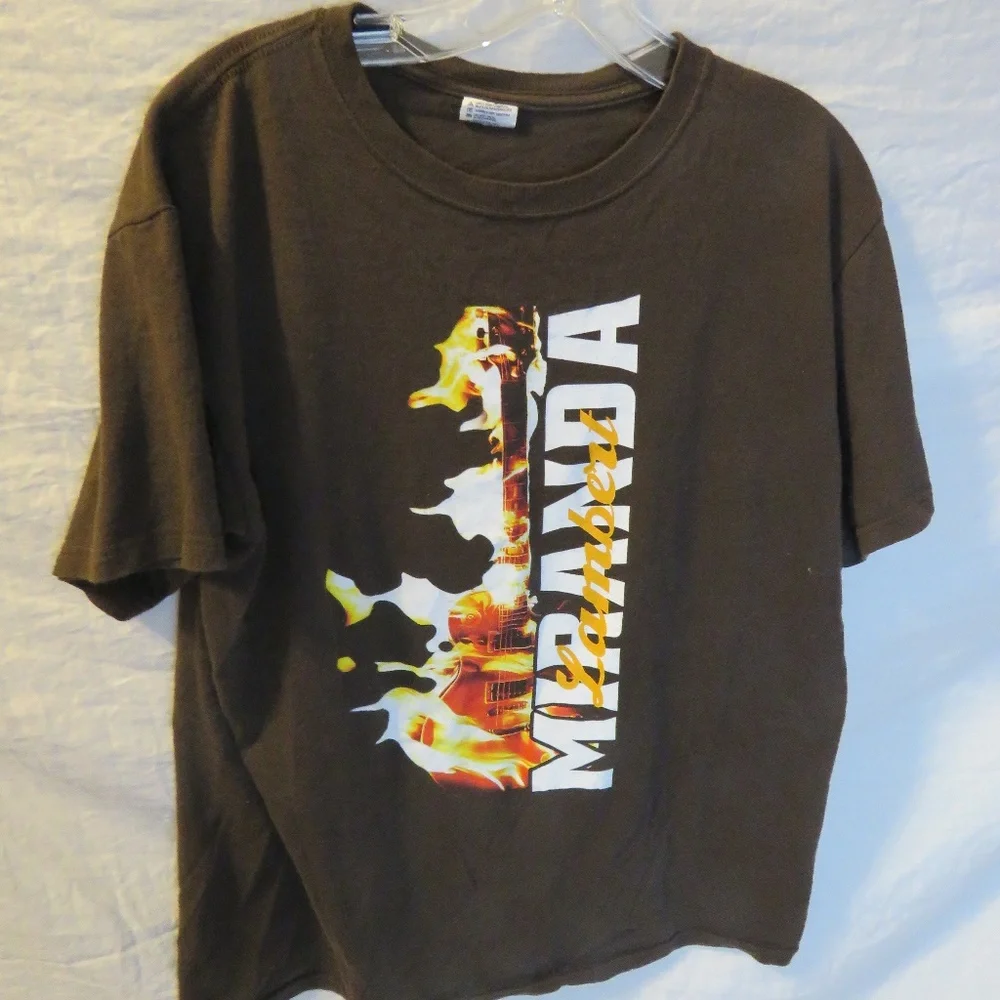 Nirvana Graphic Tee - Black with Flame Guitar Print